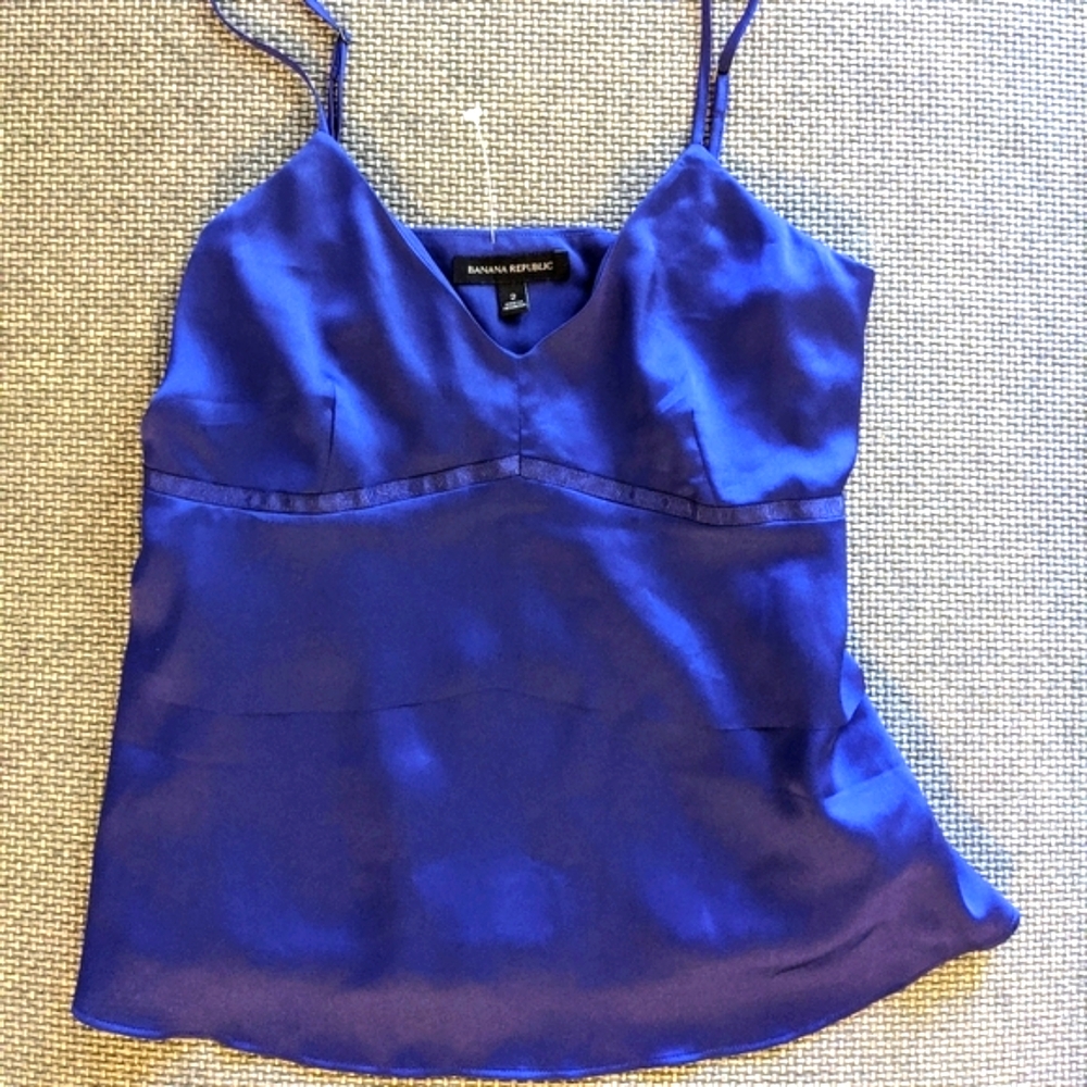 Satin banana republic tank top